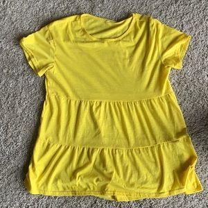 Yellow Babydoll Shirt